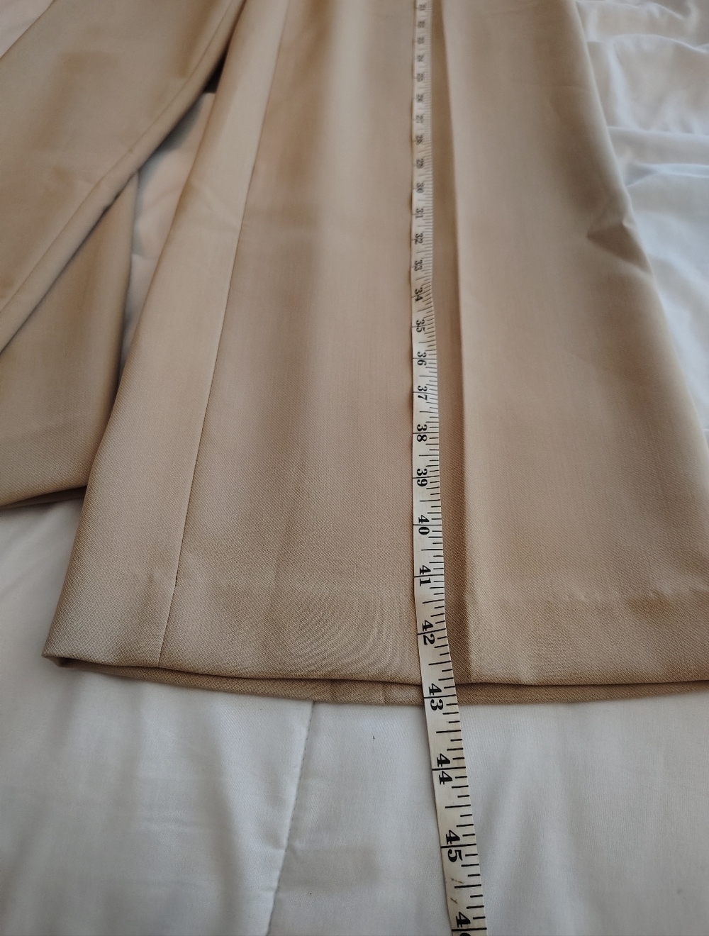 Ann Taylor Wide-Leg Trousers – Size 6 (Beige/Ta - Picture 6 of 9